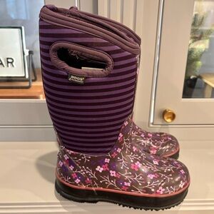 BOGS, Girls Size 12, Purple Insulated Winter Boots